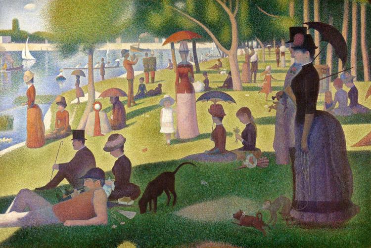 Georges Seurat Sunday Afternoon of the Island of La Grande Jatte (mk09) oil painting image